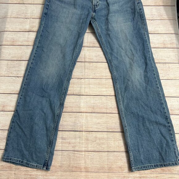 Levi's Signature Relaxed Fit Men's Jeans 34x32 Medium Wash Denim Straight Leg - Picture 4 of 11